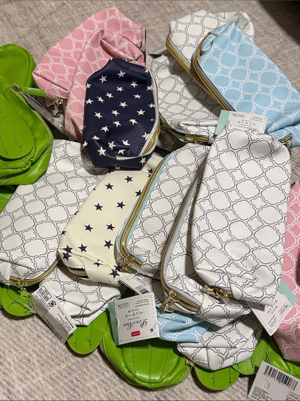 Variety of 26 pencil case pouches